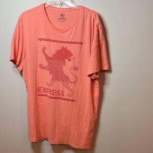 Express Woman’s Coral Graphic Short-Sleeve Tee